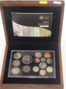 Royal Mint 2011 Executive Proof coin set comprising 14 coins, including three two pound, three one