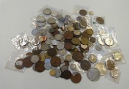A collection of various overseas coinage, 19thC onwards, to include USA, Ireland etc etc