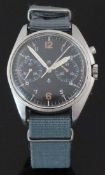 CWC British military RAF pilot's chronograph wristwatch with luminous hands, Arabic numerals,