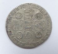 George II 1739 sixpence, young head roses in angles, reverse 'O over R' in legend, GF, NVF