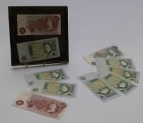 Somerset, Page and Fforde UK banknotes, comprising one pound and ten shillings, some crisp and