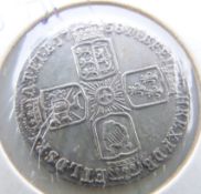 George II 1758 sixpence, old head, plain angles reverse, VF-EF