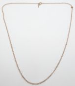 A 9ct rose gold necklace, 7g