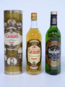 Two bottles of Scotch whisky, one William Grant's Family Reserve in box, 70cl, 40% vol the other