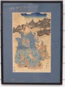 Kochoro Kunisada c1833 Japanese woodblock print Beauty and Child