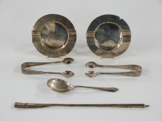 Hallmarked silver presentation oar, Birmingham 1938 maker Keen & Page, length 20.5cm, two hallmarked