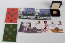 Two 75th Anniversary of the Battle of Britain 2015 UK 50p brilliant uncirculated coins, two coin