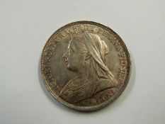 1897 veiled head Victorian crown LXI, EF