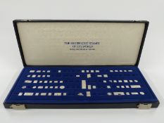 Cased miniature sterling silver miniature stamps each with details verso and marked sterling.