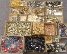 A very large collection of wristwatch cases, straps, bangles and parts, all unused, most in original