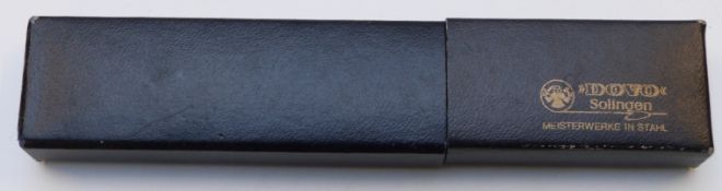 Dovo 'Black Star' Solingen cut throat razor in original box