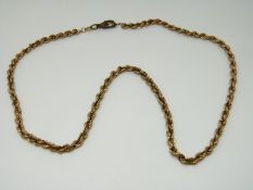 A 9ct gold rope twist necklace, 5.2g
