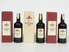 Three boxed bottles of Fuller's Vintage Ale one 1997 and two 1999, all 550ml, 8.5% vol