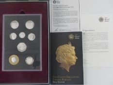 Royal Mint 2015 fourth circulating coinage portrait final edition silver proof coin set comprising