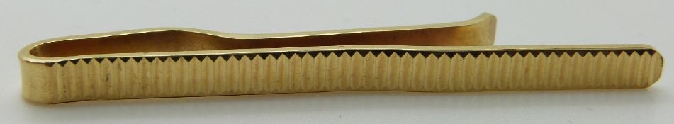 A 9ct gold tie clip, 3.7g