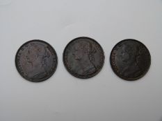 1881 Victorian bronze penny, Heaton Mint, VF-EF together with an 1882 Heaton Mint NEF with