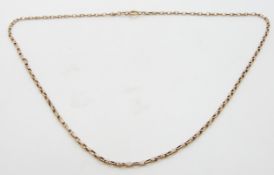 A 9ct rose gold necklace, 5.1g