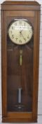 1930's Large wall clock by the International Time Recording Company, London.Ivory coloured dial with