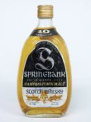 Springbank Campbeltown Malt Scotch whisky, 26 2/3 fl oz, 70% proof.