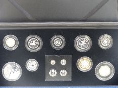 Royal Mint 2006 Queen's 80th birthday collection silver proof coin set comprising five pounds to