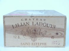 Case of 12 bottles of Chateau Lilian Ladouys Saint Estephe 1995
