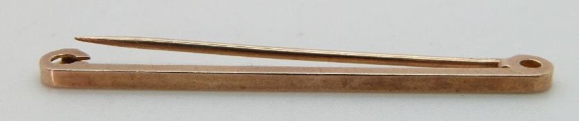 A 9ct gold brooch, 1.8g