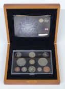 Royal Mint 2008 Executive Proof coin set comprising 11 coins including two five pound and two two