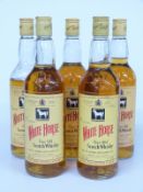 Five bottles of White Horse Scotch whisky, 75cl, 40% vol