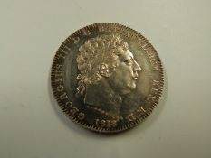 George III 1818 LIX crown, VF-EF