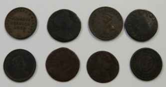 Four 19thC farthing trade tokens to include Columbian, Isaac Earlysman London, John Knapp