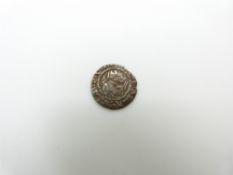 Henry VIII silver penny 1526-1544, sovereign type, Durham Mint