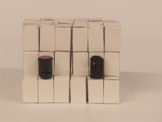 Sixty two Piper Heidsieck Champagne/sparkling wine bottle stoppers or 'fizz keepers' in boxes