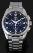 Omega Railmaster gentleman's automatic chronograph wristwatch ref. 2512.52.00 with luminous steel