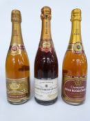 Three bottles of Alfred Rothschild & Co Champagne comprising 1964 Grande Reserve Private Cuvee,