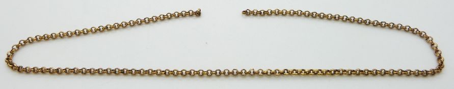 A yellow metal chain