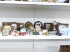 A collection of mid twentieth century and other mantel clocks to include Westclox, Tempora, Metamec,