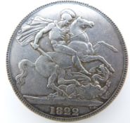 1822 George IV crown, tertio edge, GVF