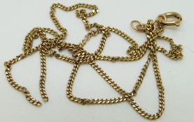 A 9ct gold chain, 2.2g