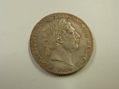 George III 1820 LX crown, NVF