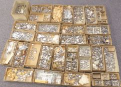 A very large quantity of mainly stainless steel wristwatch cases, all unused and most in original