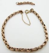 A 9ct rose gold bracelet, 8.4g
