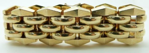 A 9ct gold bracelet by EJ Ltd, 73g