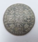 1787 George III sixpence with semee of hearts, VF