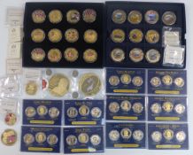 Westminster gold plated coin collection to include WW2 