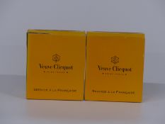 Approximately twenty Veuve Clicquot Champagne cloches for tapas/ hors d'oevres, in original box,