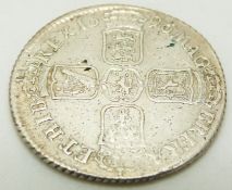 1696 William III shilling, GF