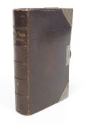 Victorian hallmarked silver and leather bound Book of Common Prayer, London 1899, height 14.5cm