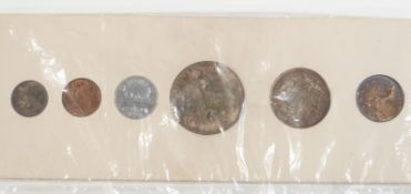 1953 Canadian uncirculated 'Coronation year' coin set comprising one cent through to one dollar