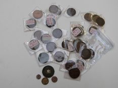 A collection of farthings, mostly high grade, includes Victorian, model fractions etc