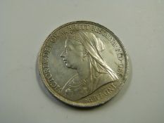 1897 veiled head Victorian crown LX, EF